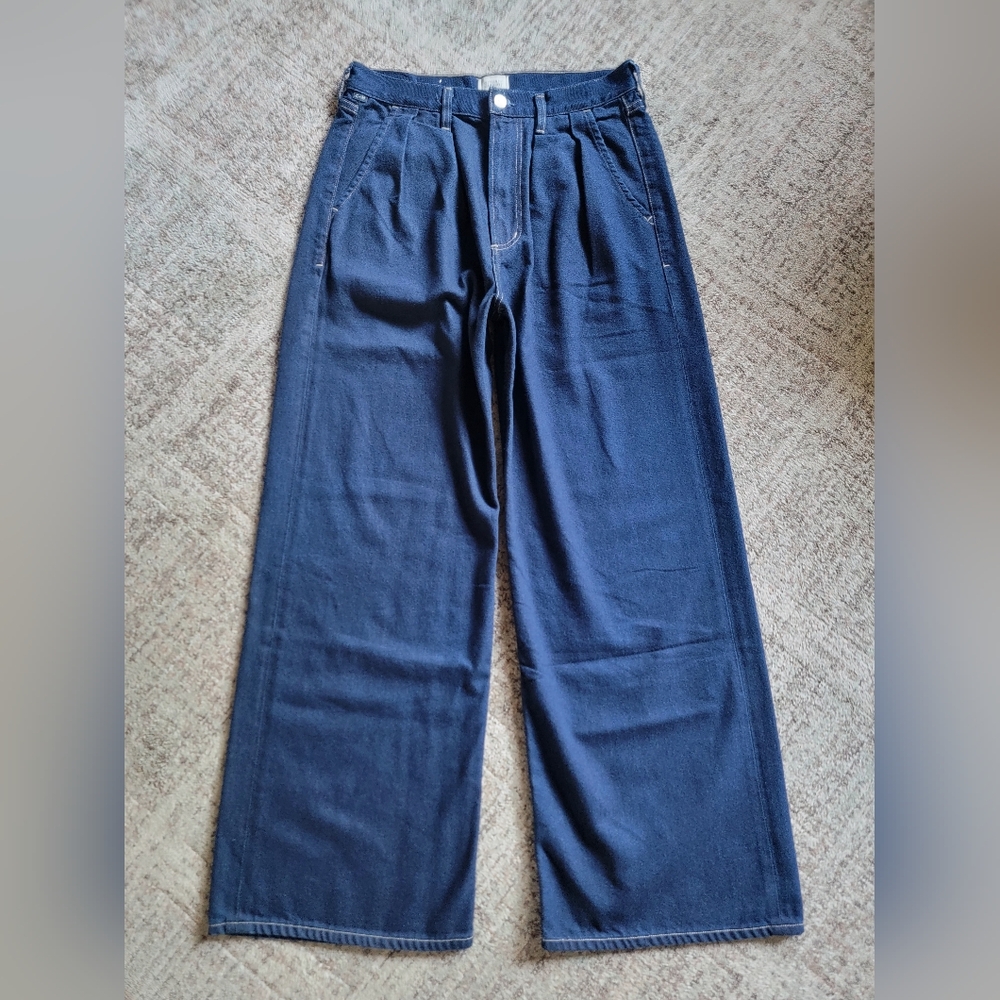 New Citizens of Humanity Petra Pleated Denim Trousers Wide Leg Jeans Size 28 - Picture 5 of 16